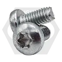 M3-0.50 x 5 mm Thread-Forming Screws, Star Drive (6-Lobe) Pan Head, Zinc Cr+3, Full Thread, DIN 7500C, Qty 25000 Latest
