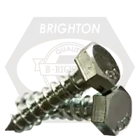 Sale 1/2"-6 x 20" Hex Lag Screws, Zinc Cr+3, Low Carbon Steel, Qty 45