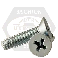 10-24 x 3/4" Thread-Cutting Screws, Phillips Flat Head, Type F, Zinc Cr+3, Full Thread, Qty 7000 Popular