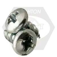 6-20 x 1/4" Self-Tapping Screws, Unslotted Indent Hex Head, Type AB, Zinc Cr+3, Full Thread, Qty 22000 Premium
