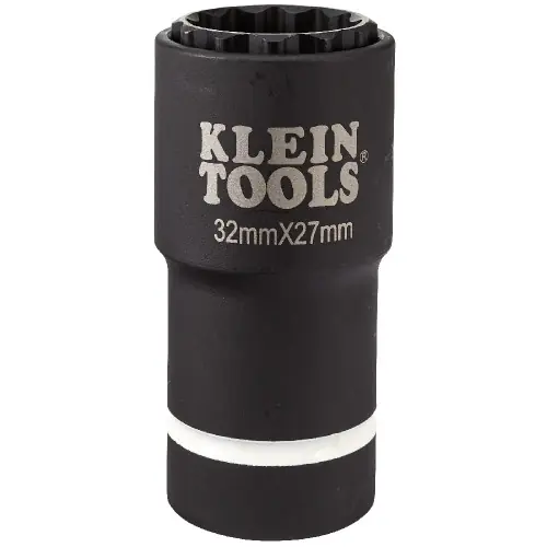 Klein Tools 66054E 2-in-1 Metric Impact Socket, 12-Point, 32 x 27 mm Cheap