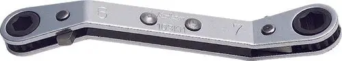 Trusted Brand Ko-ken 103KA.BH-1/2X9/16 Ratcheting Ring Wrench 1/2x9/16 12 point Length 145mm Reversible