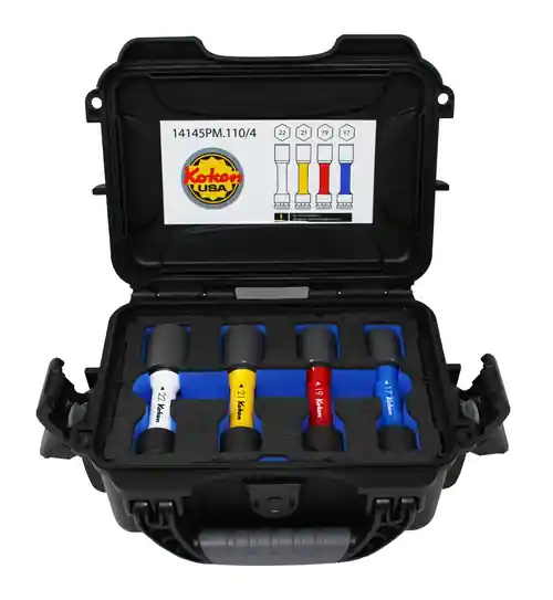Big Sale Ko-ken KB-14145PM.110/4 1/2" Sq.Dr Wheel Nut Socket Set In Hard Case, 4 Piece