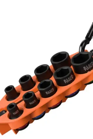Klein Tools 33809 Grab-And-Go Impact Socket Set, SAE, 10-Piece Don't Miss Out