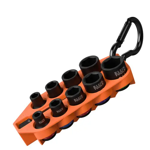 Klein Tools 33809 Grab-And-Go Impact Socket Set, SAE, 10-Piece Don't Miss Out