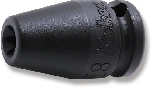 Ko-ken 13425EG-E8 3/8 Sq. Dr. Impact TORX E8 Socket w/ Magnet - Length 32mm Luxury