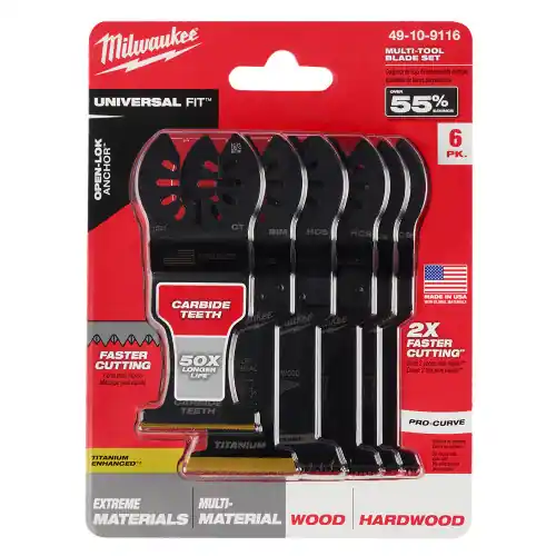 Brand New Milwaukee 49-10-9116 6PC OMT BLADE ASSORTMENT