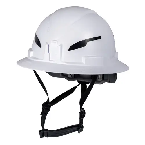 Cheap Klein Tools 60400T2 Class E Type-2 Hard Hat, Non-Vented Full Brim Style with Chin Strap, White