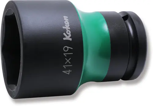 Ko-ken PW6P-41X19 3/4 Sq. Dr. Rear Wheel Nut Socket 41 x 19mm Hex x Square 80mm Color coded Best Price