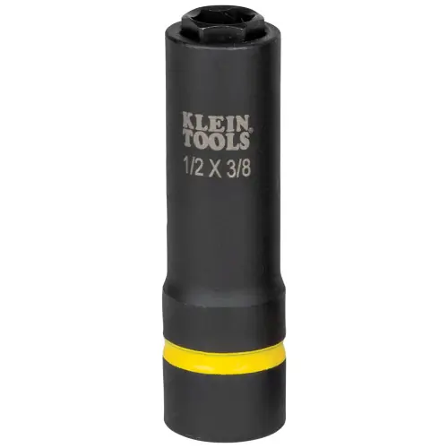Hot Picks Klein Tools 66061 2-in-1 Impact Socket, 6-Point, 1/2 and 3/8-Inch