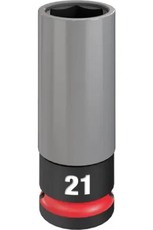 While Supplies Last Milwaukee Tool 49-66-7806 SHOCKWAVE Impact Duty 1/2 Drive 21MM Metric Lug Nut Wheel Socket