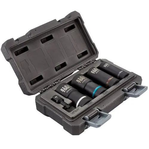 Klein Tools 66050E 2-in-1 Metric Impact Socket Set, 12-Point, 5-pc Hot Deal