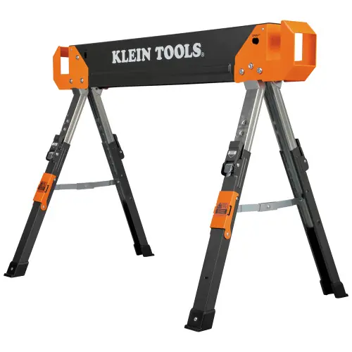 Klein Tools 66188 Adjustable-Leg Folding Saw Horse and Jobsite Table, 1-Pack Top Pick