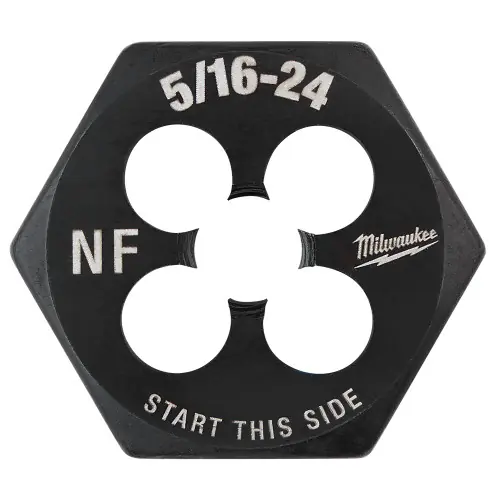 Luxury Milwaukee Tool 49-57-5344 5/16"-24 NF 1-Inch Hex Threading Die