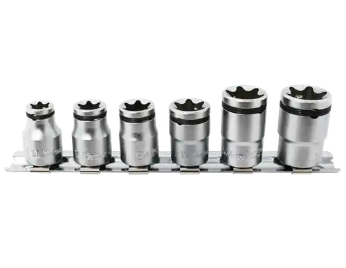 Best Choice Ko-ken KB-RS3425/6-2B 3/8 Sq. Dr. 6 Piece NUT GRIP TORX Socket set E10-E20