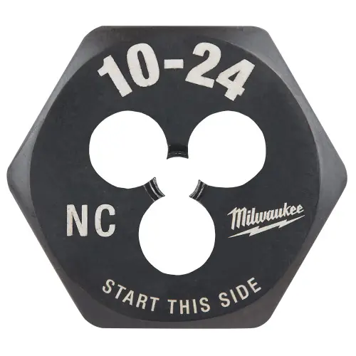 Bargain Milwaukee Tool 49-57-5325 10-24 NC 1-Inch Hex Threading Die
