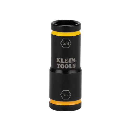 Klein Tools 66075 Flip Impact Socket, 11/16 and 5/8-Inch Last Chance