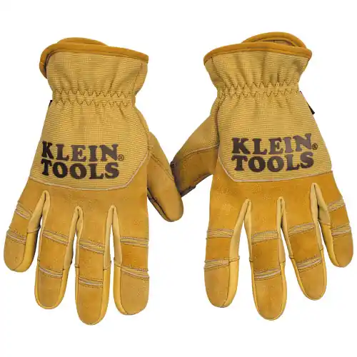 Same Day Shipping Klein Tools 60609 Leather All Purpose Gloves, X-Large