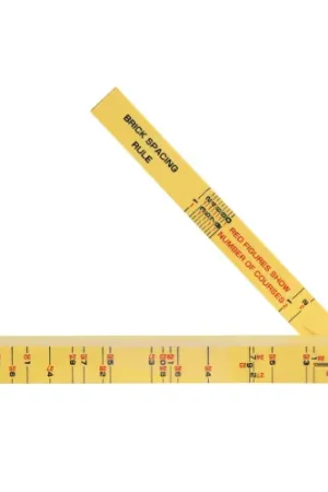 While Supplies Last Klein Tools 91163B Fiberglass Folding Rule, Outside Reading, Brick Scale