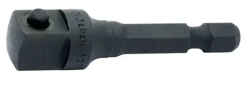 Authentic Ko-ken 112-50P 1/4 Hex Dr. Adaptor 3/8 Square Length 50mm Pin type