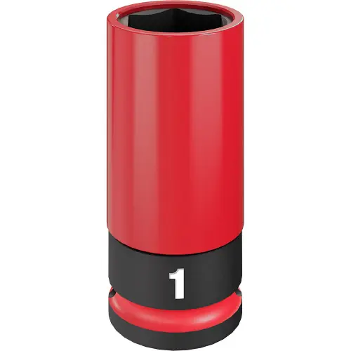 Latest Milwaukee Tool 49-66-7814 SHOCKWAVE Impact Duty 1/2 Drive 1" SAE Lug Nut Wheel Socket