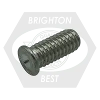 New Arrival 1/4"-20 x 3/8" Flanged Capacitor Discharge (Cd) Stud, Stainless Steel, Qty 5000