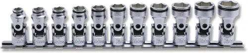 Ko-ken RS3441M/11 3/8 Sq. Dr. Universal NUT GRIP Socket set 8mm-19mm - 11 pieces Low Price