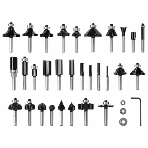 Bosch RBS030MBS 30 pc. Carbide-Tipped Wood Router Bit Set (30 Pack) Price Drop