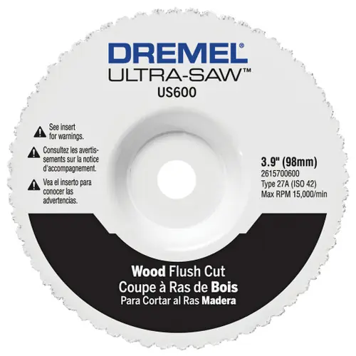 Dremel US600-01 Ultra-Saw 4 In. Premium Carbide Wood and Plastic Flush Cut Wheel Weekend Sale