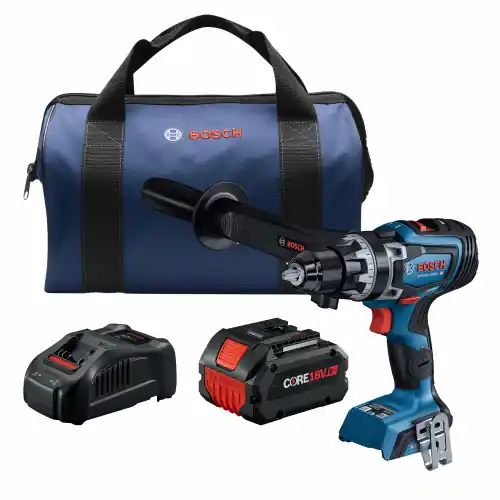 Crafted Bosch GSR18V-1330CB14 PROFACTOR 18V Connected-Ready 1/2 In. Drill/Driver Kit with (1) CORE18V 8 Ah High Power Battery