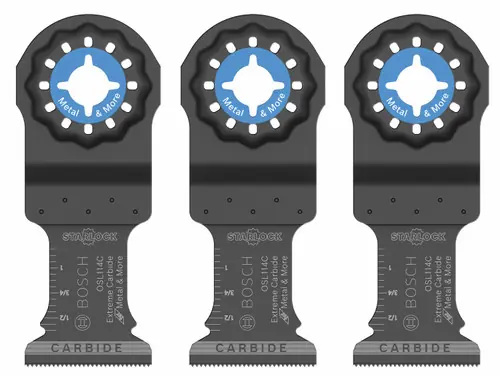 Bosch OSL114C-3 1-1/4 In. Starlock Oscillating Multi Tool Carbide Plunge Cut Blade 3 Pk. (3 Pack) Top Rated