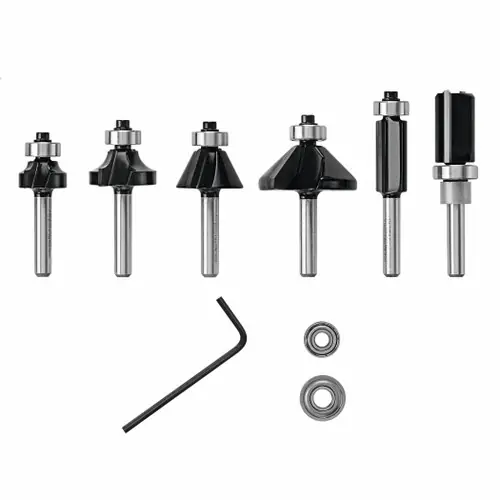 Time-Limited Bosch RBS006TES 6 pc. Carbide-Tipped Trim and Edging Router Bit Set (6 Pack)