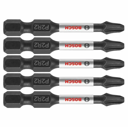 Bosch ITP2R2205 5 pc. Impact Tough 2 In. Phillips/Square 2 Power Bits (5 Pack) Top Rated