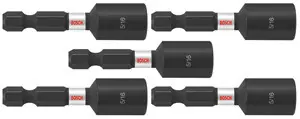 Bosch ITNS516B 5 pc. Impact Tough 5/16 In. x 1-7/8 In. Nutsetters (Bulk Pack) (10 Pack) Genuine