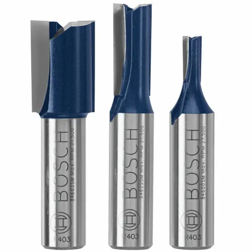 Bosch RBS024SXW 3 pc. Carbide-Tipped Down Shear Plywood Mortising Router Bit Set (3 Pack) Hot Deal