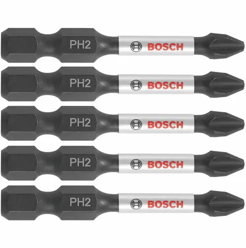 Hot Deal Bosch ITPH2205 5 pc. Impact Tough 2 In. Phillips 2 Power Bits (5 Pack)