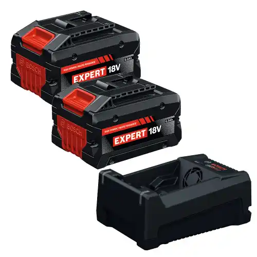 Bosch GXS18V-26N26X 18V Starter Kit with (2) Expert 6 Ah and (1) 12v/18v Multi-Voltage Charger Certified