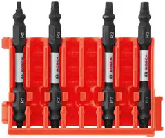 Bosch CCSDESQV2504 4 pc. Square 2.5 In. Double-Ended Bits with Clip for Custom Case System (4 Pack) Exclusive Offer
