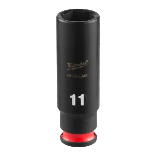 Save Now Milwaukee 49-66-6045 SHOCKWAVE Impact Duty 1/4" Drive 11MM Deep 6 Point Socket