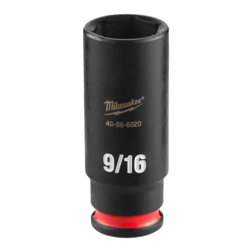 Milwaukee 49-66-6020 SHOCKWAVE Impact Duty 1/4" Drive 9/16" Deep 6 Point Socket Fresh Stock