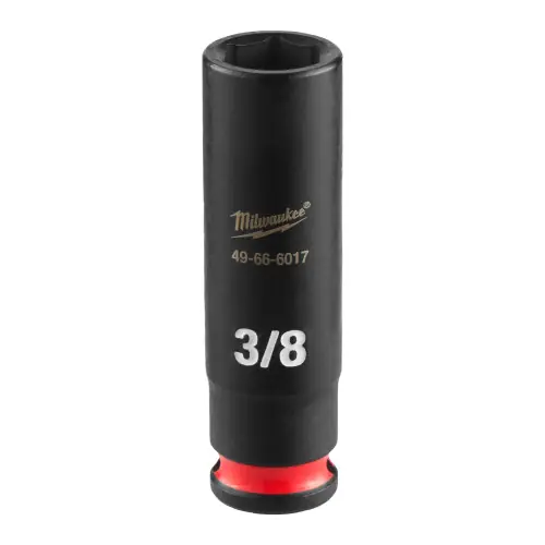 Premium Milwaukee 49-66-6017 SHOCKWAVE Impact Duty 1/4" Drive 3/8" Deep 6 Point Socket