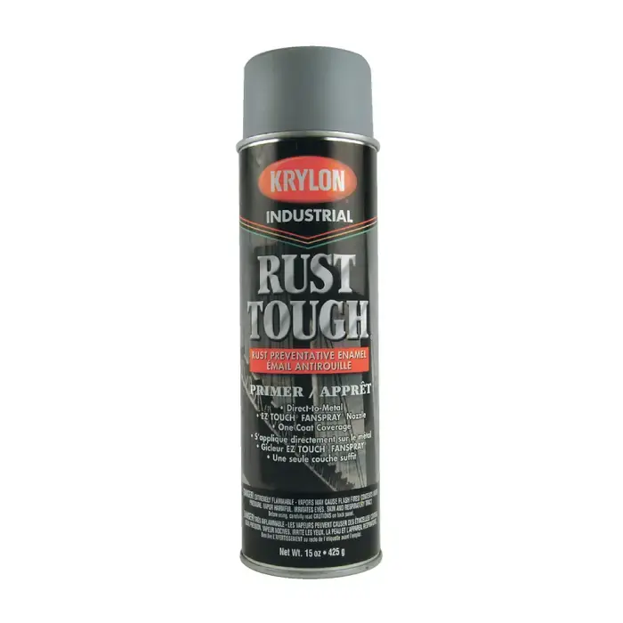 Hot Deal KRYLON 00829 15 oz. Size Primer for Rust Tough Rust Preventative Enamel - Gray Primer Color, High Gloss