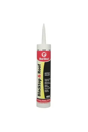 RED DEVIL RD-0636 Black Color, Asphalt Sealant Chemical Type, 10.1 oz. Container Size Silicone Sealant Flash Sale