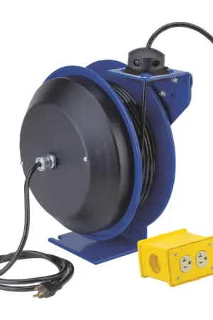 COXREELS PC13-5012-B 20 Amperage Rating, 50‘ Hose Length Extension Cord Reel Order Now