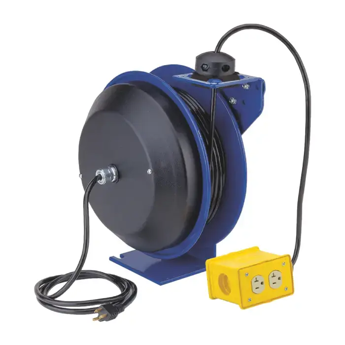 COXREELS PC13-5012-B 20 Amperage Rating, 50‘ Hose Length Extension Cord Reel Order Now