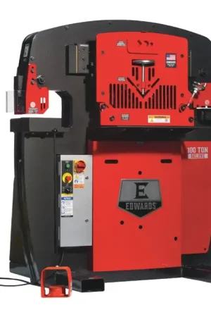 Trending EDWARDS IW65-1P230-AC700 65 Ton Punching Pressure Stationary Ironworker