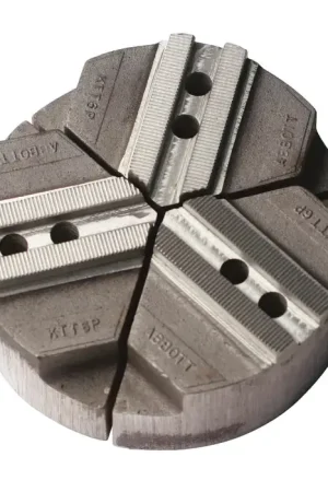Low Price ABBOTT KTT6P 6" Chuck 1.5mm x 60°Serrated Jaw Lathe Chuck Pie Jaws