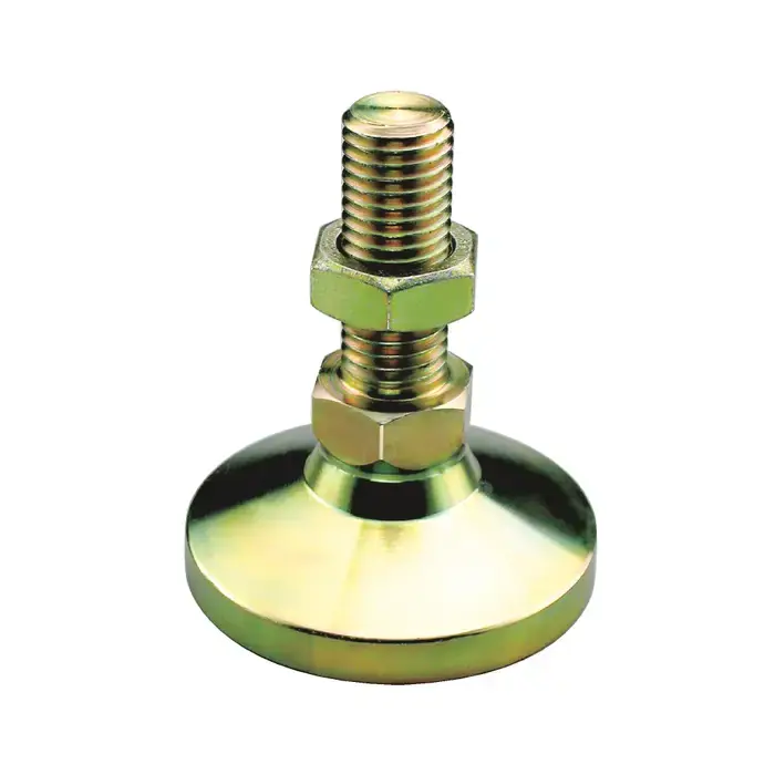 Grab Now TTC BSW-2 1/2"-13 Thread Size, 2" Thread Length, 1-7/8" Base Dia., 5,000 lbs. Load Capacity, Steel Stud Leveling Mount