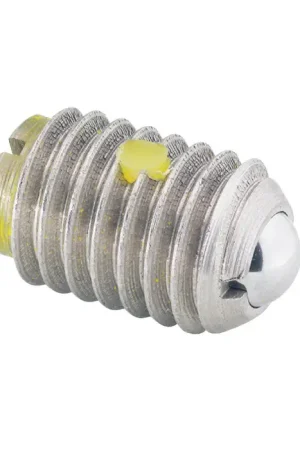 Genuine TE-CO 52903 6-40 Thread Size, 5/16" Body Length, Stainless Steel Body, Stainless Steel Ball Threaded Ball Plunger