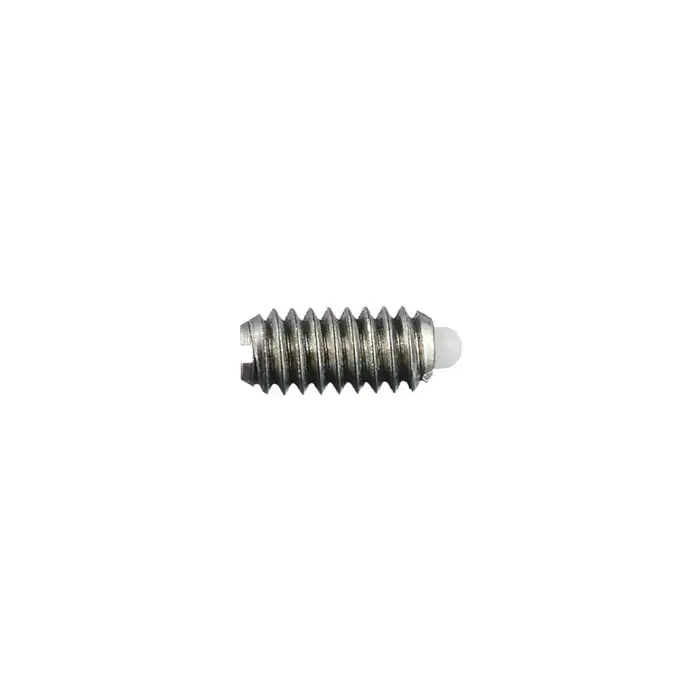 Instant Buy VLIER NM57 5/16"-18 Thread Size, 0.562" Thread Length, 0.084" Projection, Steel Body, Delrin Nose Threaded Spring Plunger